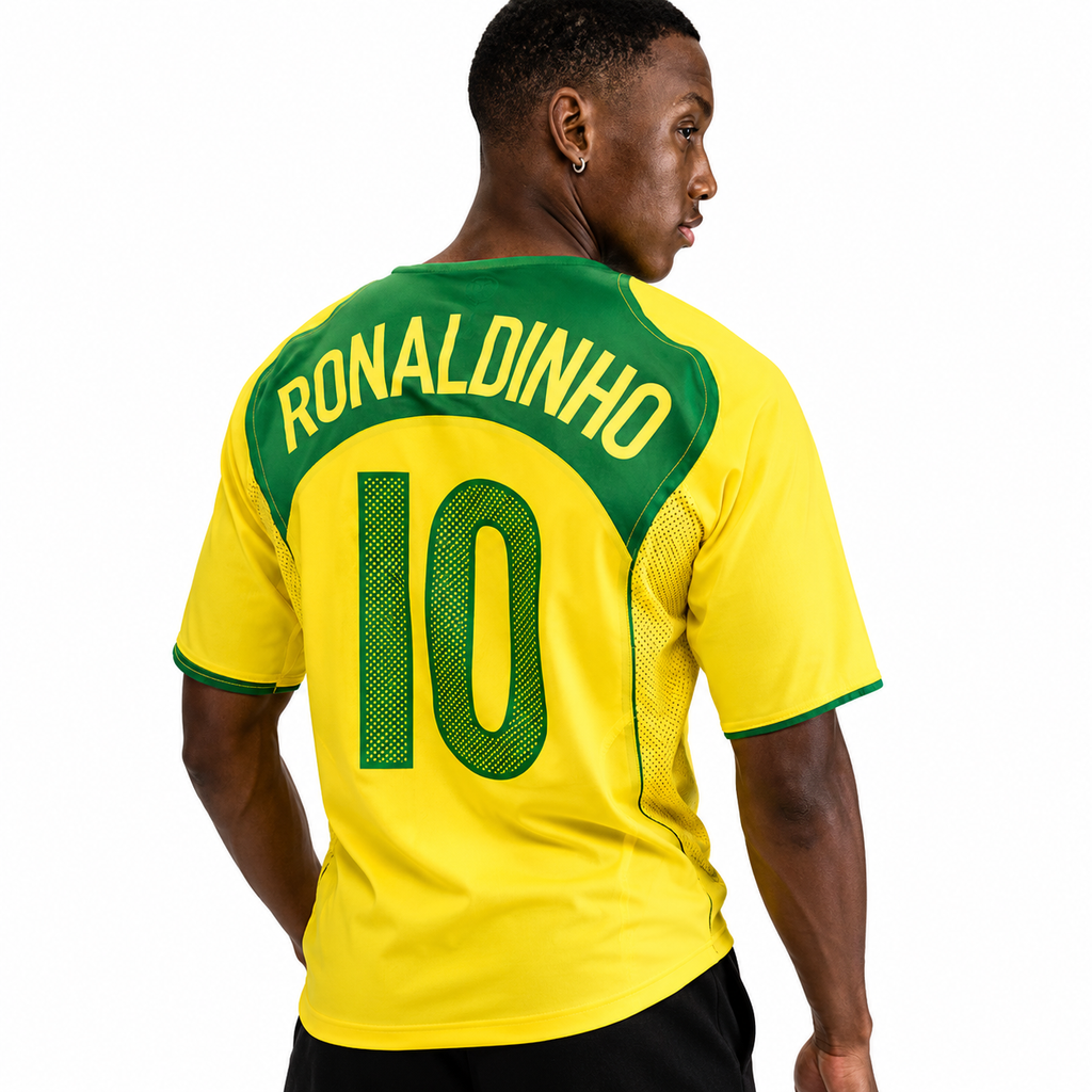 Brazil 2004 Home Jersey Total 90 - Retro